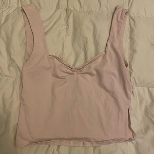 Pink cropped tank